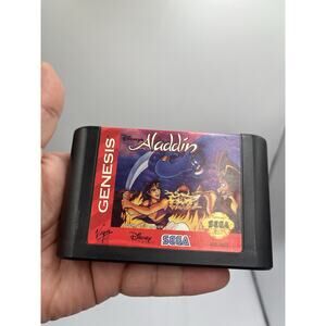 Disney's Aladdin Sega Genesis 1993 Video Game CARTRIDGE ONLY action platformer